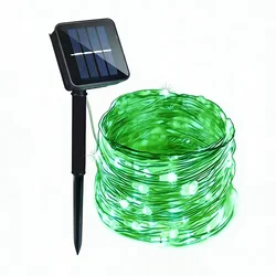 Outdoor Solar Fairy Lights - 8 Modes for Garden, Patio, Wedding, and Party Decorations (Green)
