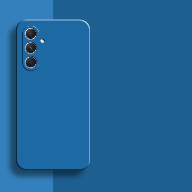 Square Liquid Silicone Shockproof Phone Case Cover