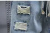 Fashionable Street Jeans Ripped Harem Pants Brand Men's Striped Embellished Pencil Trousers 6
