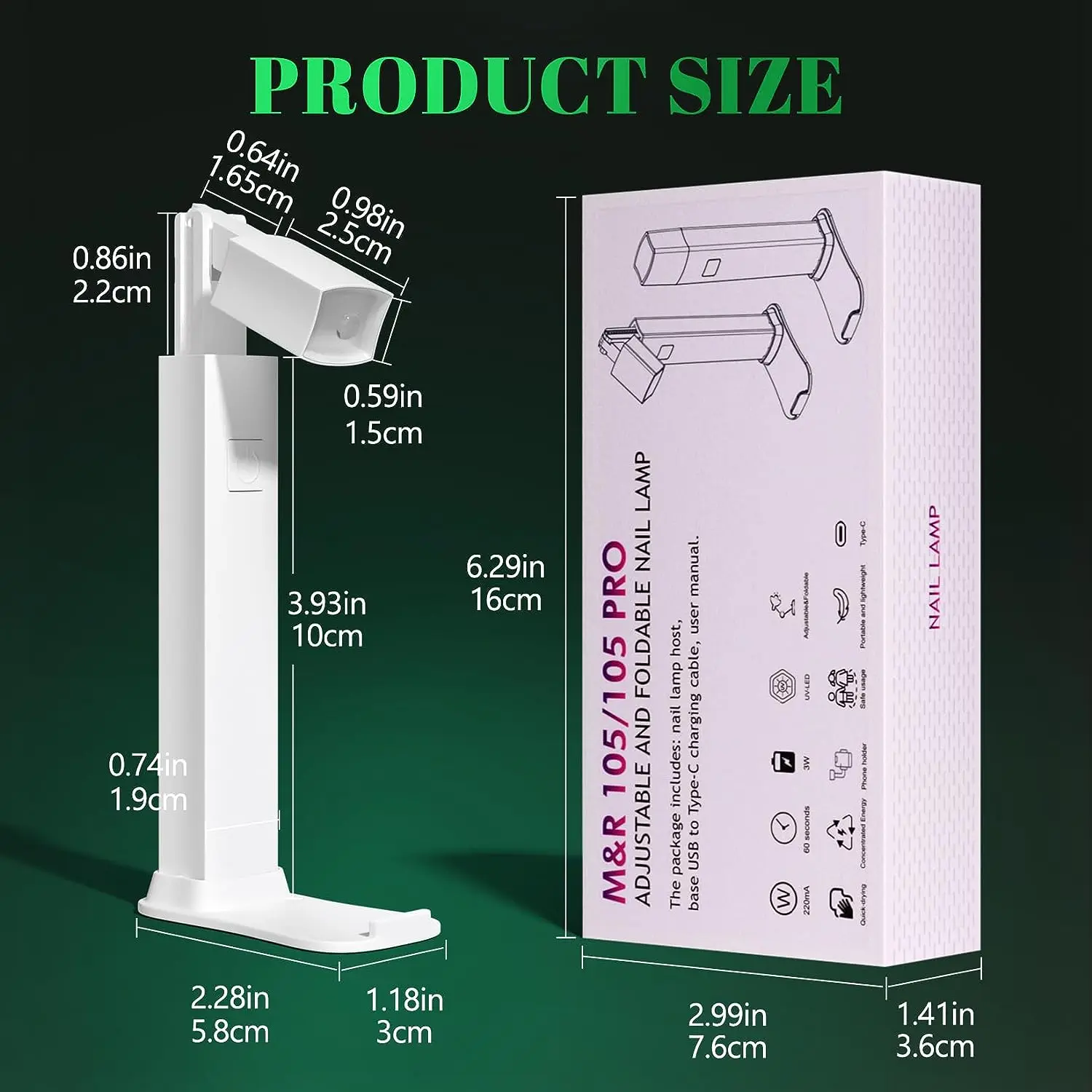 UV LED Nail Lamp Mini UV Nail Lamp for Manicure Portable Nail Dryer Stand Lamp Professional Ultraviolet Mini Nails Drying Light 5