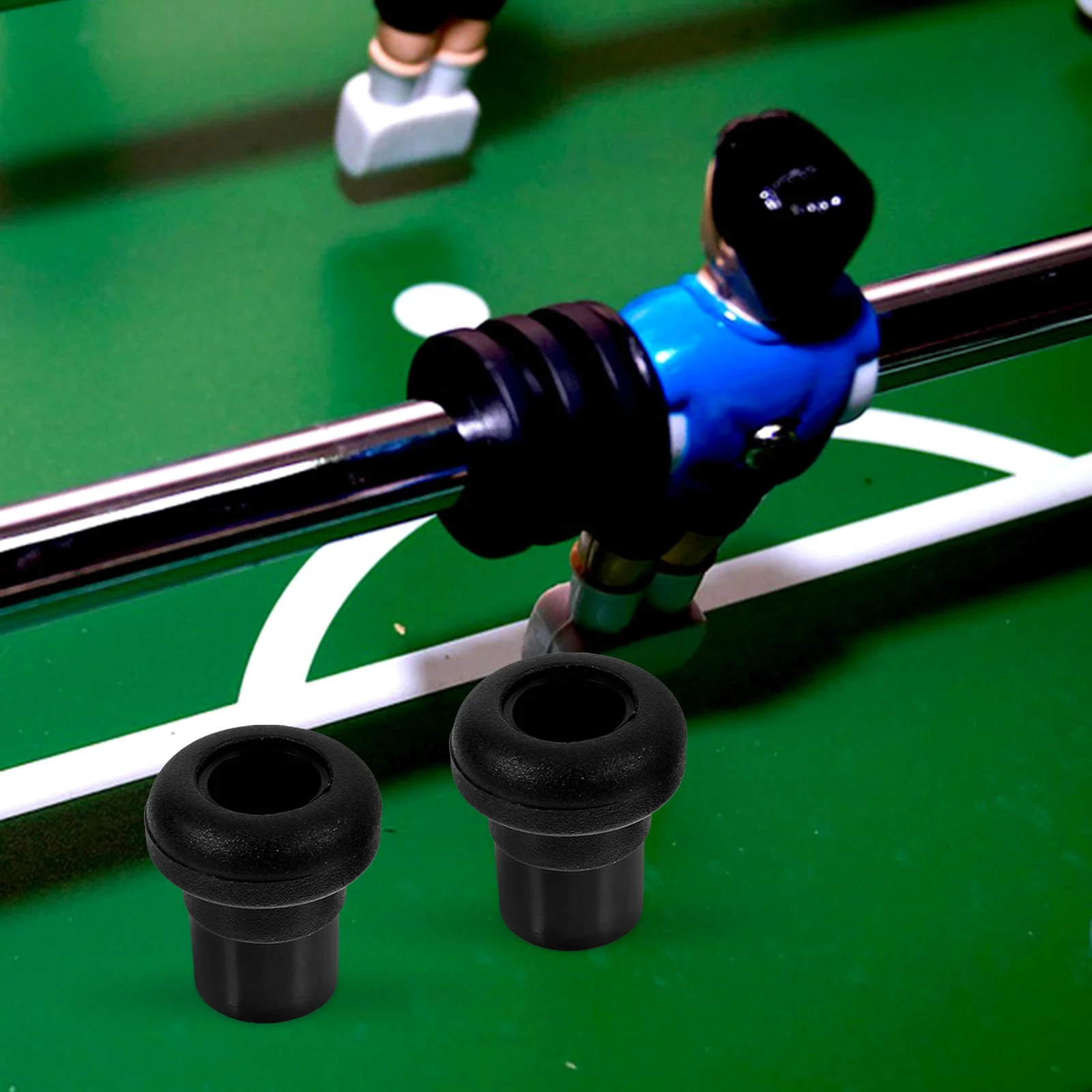 16 Pcs Parts Rod Covers End Caps Replacement Accessories Foosball Rod Football Foosball End Caps Machine Sticks