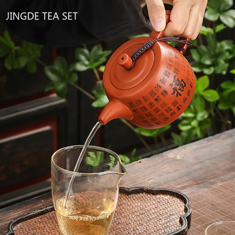 Master Handmade Yixing Purple Clay Tea Pot Tradition Dahongpao Filter Beauty Kettle Chinese Zisha Tea Set Household Drinkware