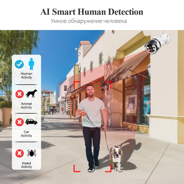 Techage 3MP/5MP WiFi Security Camera System Outdoor Waterproof Night Vision Human Detection Two Way Audio CCTV Surveillance Kit - Image 2