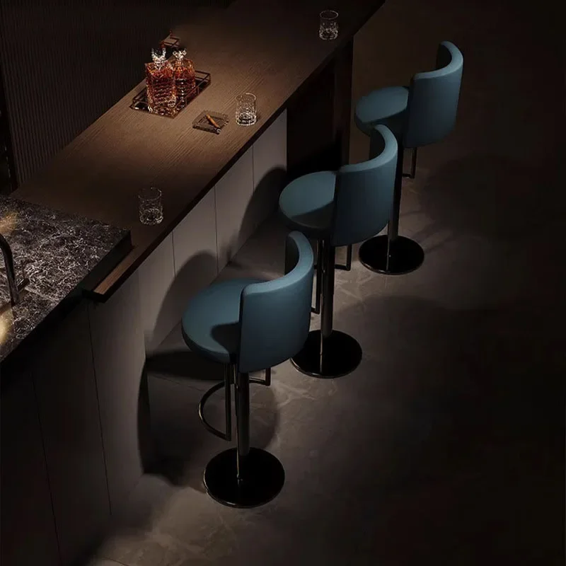 

Backrest Simplicity Bar Chairs Foreground Reception Rotate Household Bar Chairs Workshop Modern Banqueta Bar Furniture BY-120