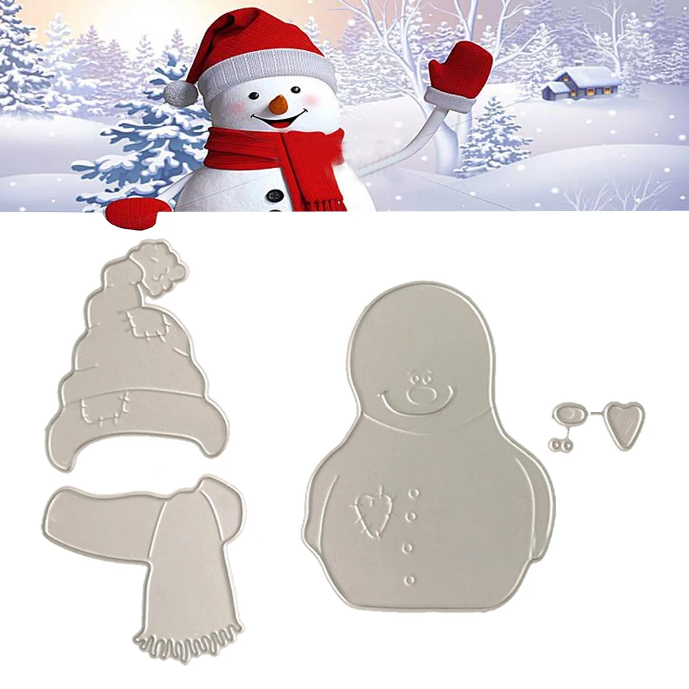 

Christmas Lovely Snowman Metal Cutting Die for Scrapbook Embossing Album Card DIY Gift Dies Scrapbooking Christmas Cutting Dies