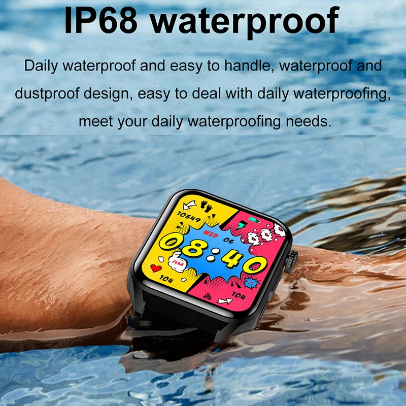 2023 ο Smartwatch  AMOLED HD ũ  ȭ IP68  Heartrate    Ʈ ġ ȵ̵ IOS