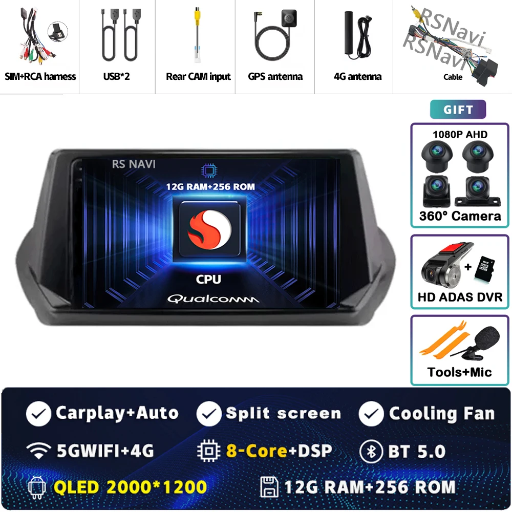2K 12G-256G 360 DVR