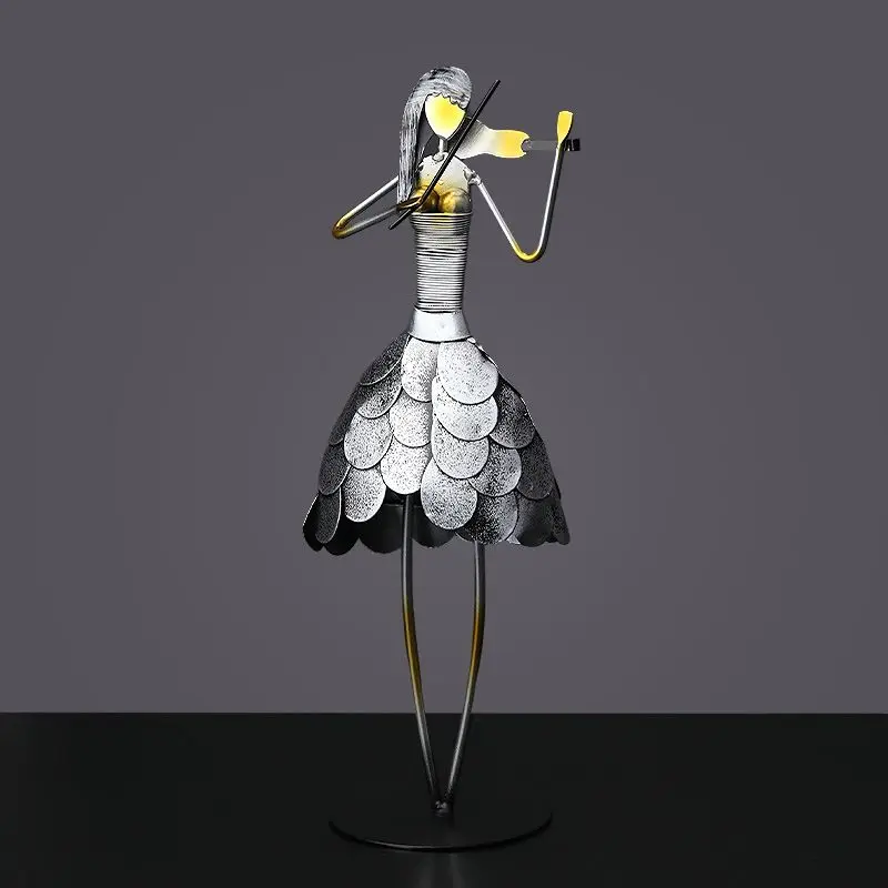 "Jazz Collective" Wrought Iron Musician Figurines - clHouse & Home