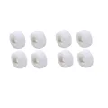 8pcs white