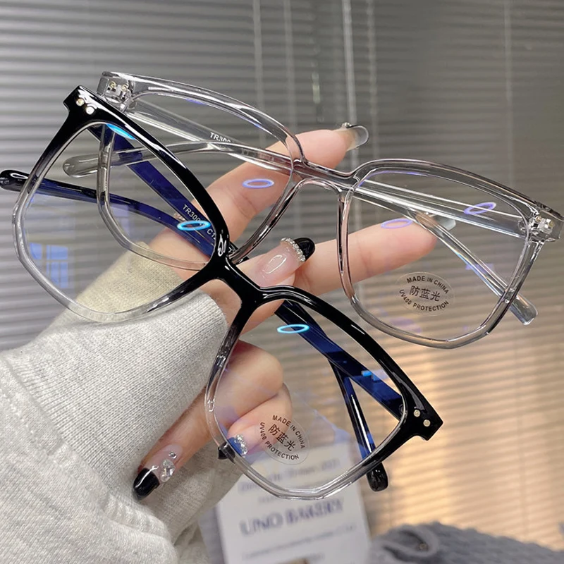 

Anti Blue Light Transparent Computer Glasses Frame Women Round Eyewear Blocking Glasses Optical Spectacle Eyeglass Glasses Men