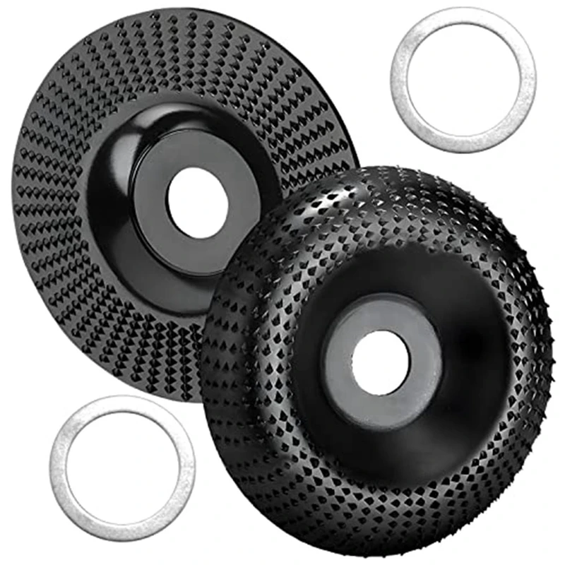 Wood Grinding Wheel For Angle Grinder 125Mm Wooden Carvings Wood Milling Cutter 2 Pack
