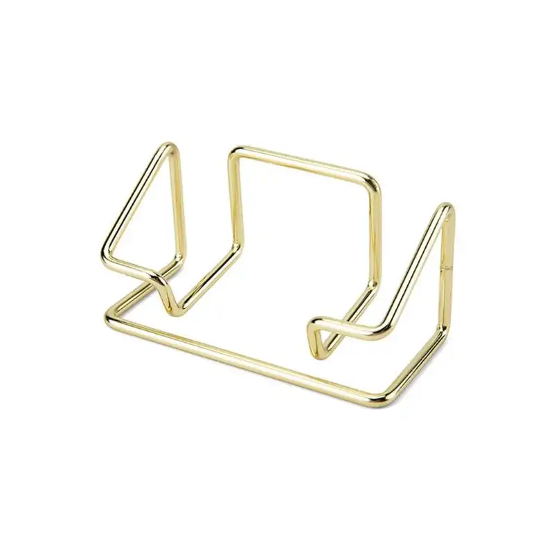 Gold Metal Business Card Holder Desk Bracket Cards Organizer Office Business Cards Display Holders Fashion Desktop Decorative - Image 12