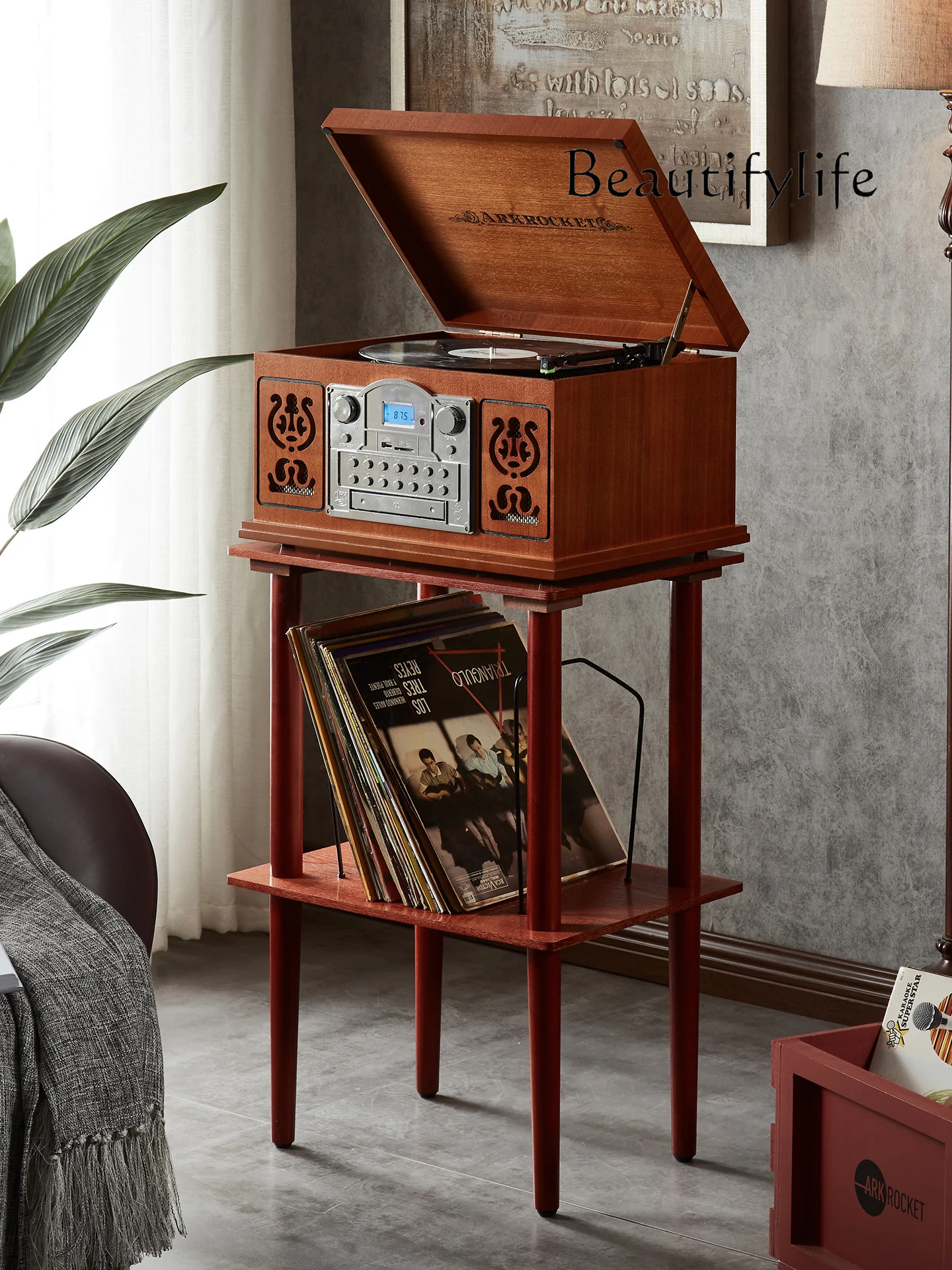American Jukebox Stand Home Retro Simple Side Table