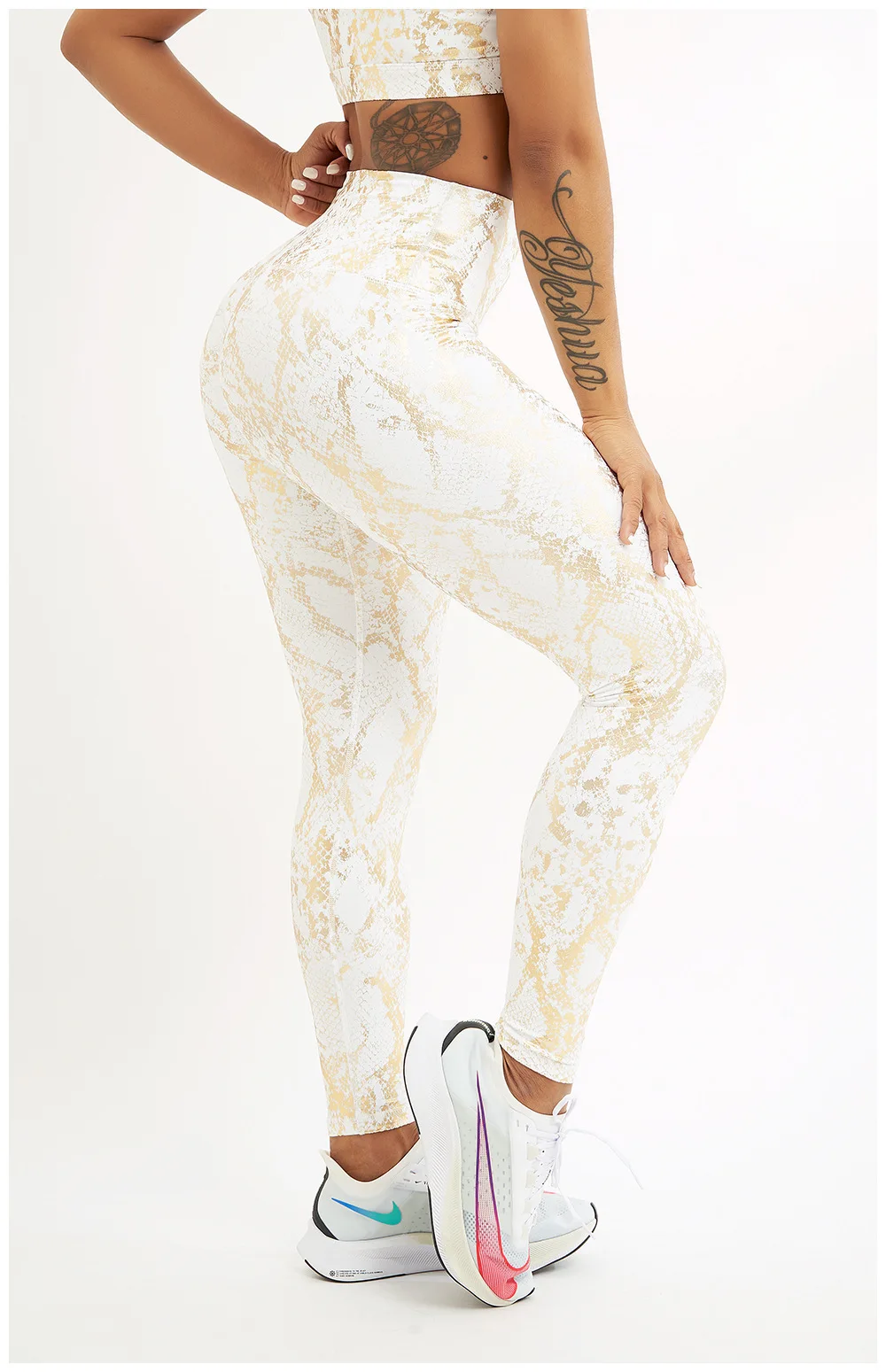 Snake Printed Yoga Pants