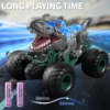 2.4GHz Dinosaur Remote Control Car Toys for Kids Boys 4-7 5-7 8-12, RC Dinosaur Car Toys with Light, Sound, Spray, Indoor Outdoo 6