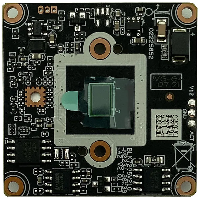 Modulo Telecamera IP 4MP con Lente M12 2.8-12mm, Interfaccia Audio MIC GK7205V210+SC5239S 2560*1440 H.265 ONVIF XMEYE P2P IRC con Radiatore - immagine 2