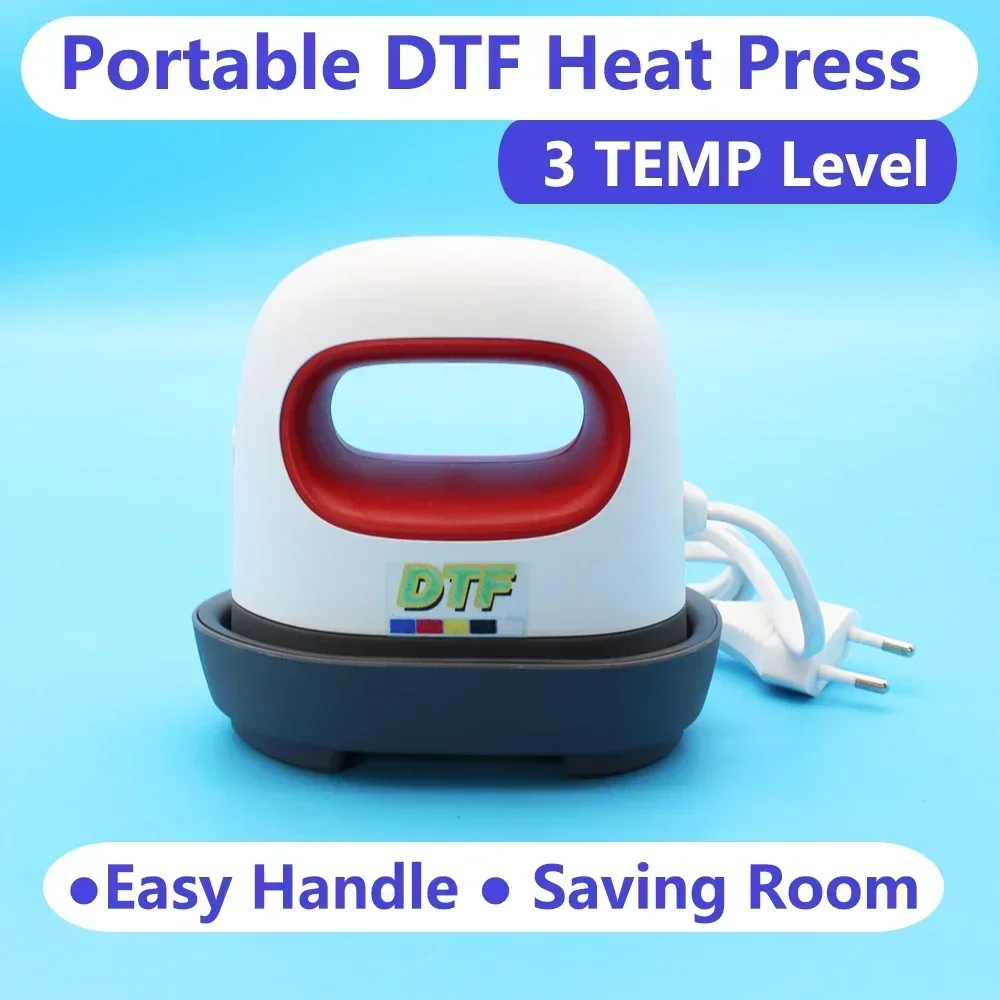 Mini Dtf Heat Thermal Press Iron Machine TShirt Printing Heating for Direct To Film Print Mini Heater Heating Plates for Dtf Kit