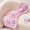 Hello Kitty Throw Blanket Cute Cat Kawaii Blankets for Beds Anime Printed Cartoon Coral Velvet Winter Thickening Keep Warm Quilt 2