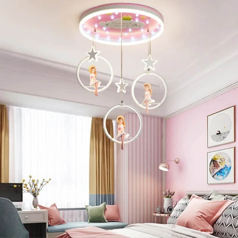 

Креативная Светодиодная потолочная лампа принцессы, декор для гостиной, спальни, астронавт, подвеска для столовой, детской лампы