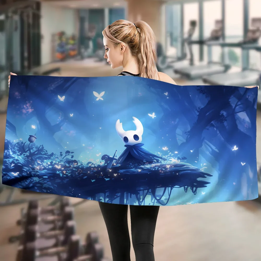 1PC Hollow Knight Game Microfiber Beach Towel Absorbent Quick Dry Soft Yoga Swimming Resort Mountain Climbing Towel 5