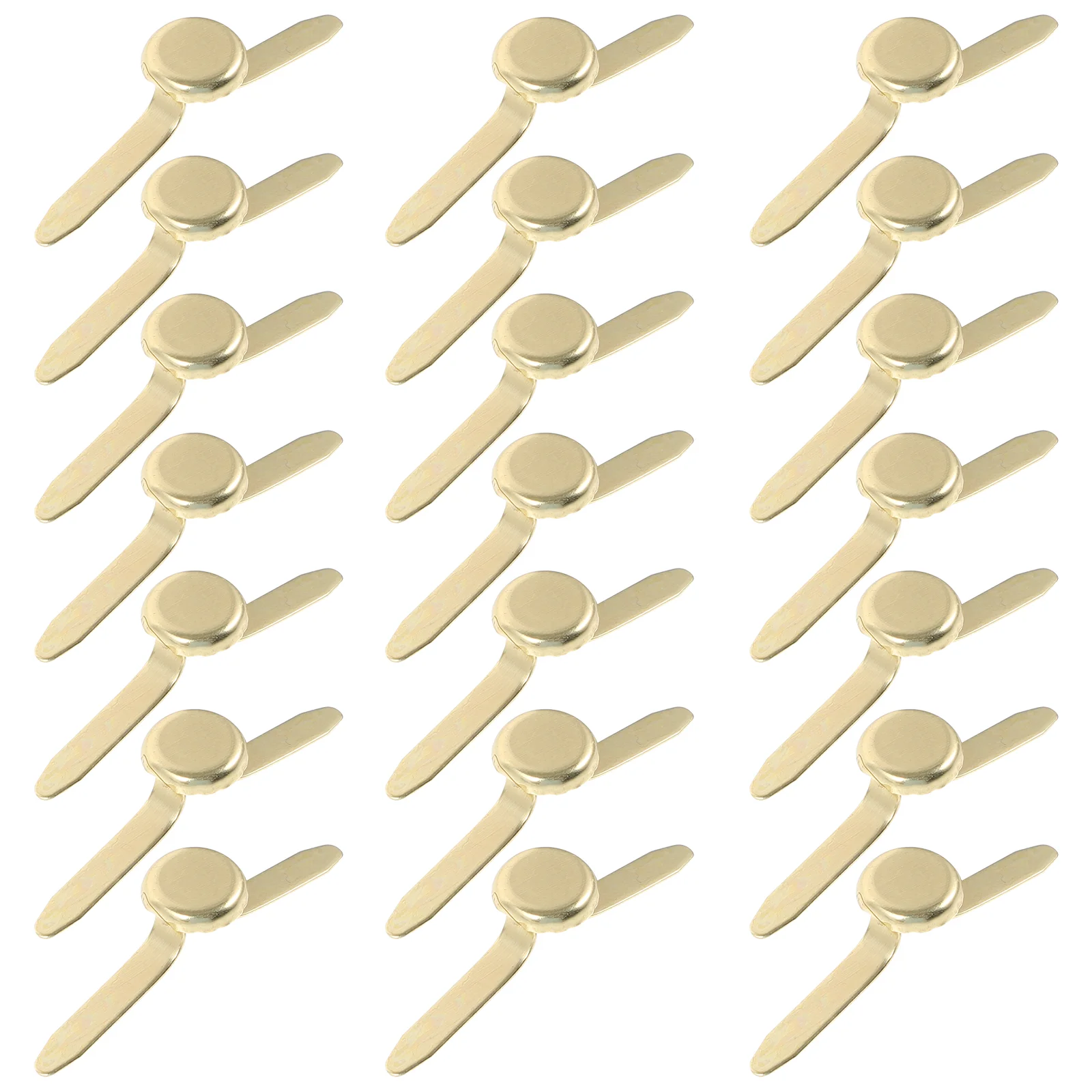 DIY Metal Brads 50Pcs Durable Bronze Metal Brads Office Scrapbooking Crafts Making Stamping Mini Fasteners