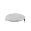 Nordic Creative Mirror Polished Folds Stainless Steel Glossy Metal Tray Model Room Disc Ornament 5