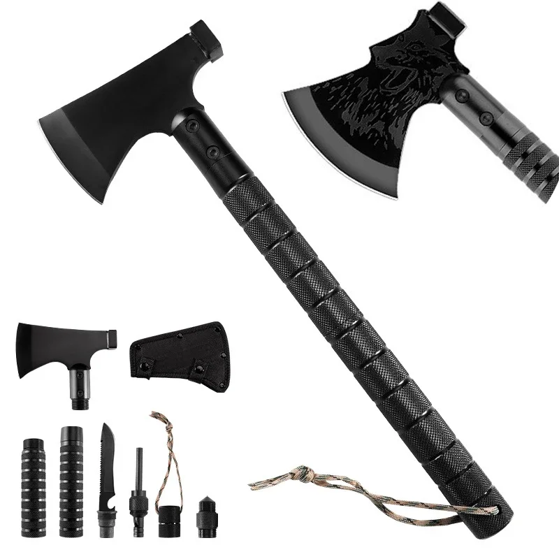 

Multifunctional Detachable Tactical Axe Outdoor Portable Tomahawk Wild Camping Hatchet Tomahawk Hammer Emergency Survival Gear