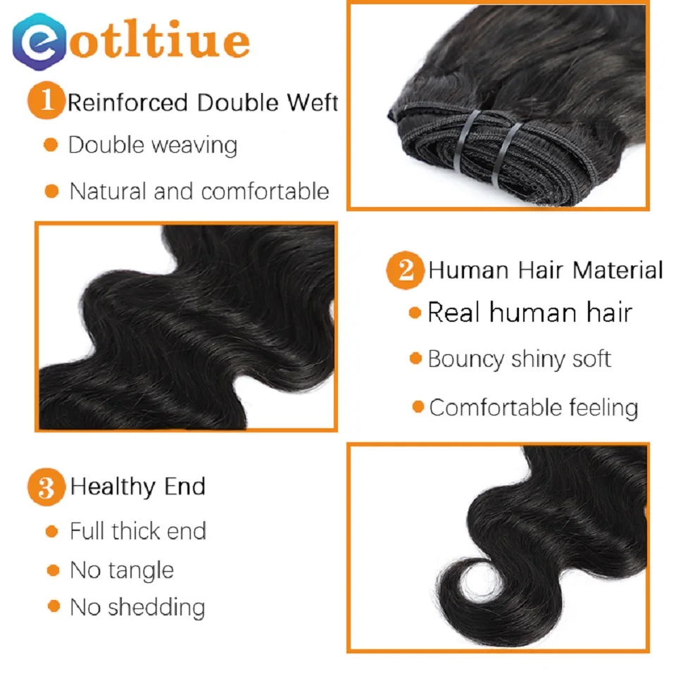 14-30Inch Clip in Human Hair Extensions One Piece With 5Clips Brazilian 100% Body Wave One Piece Natural Human Hair Extension hair extension