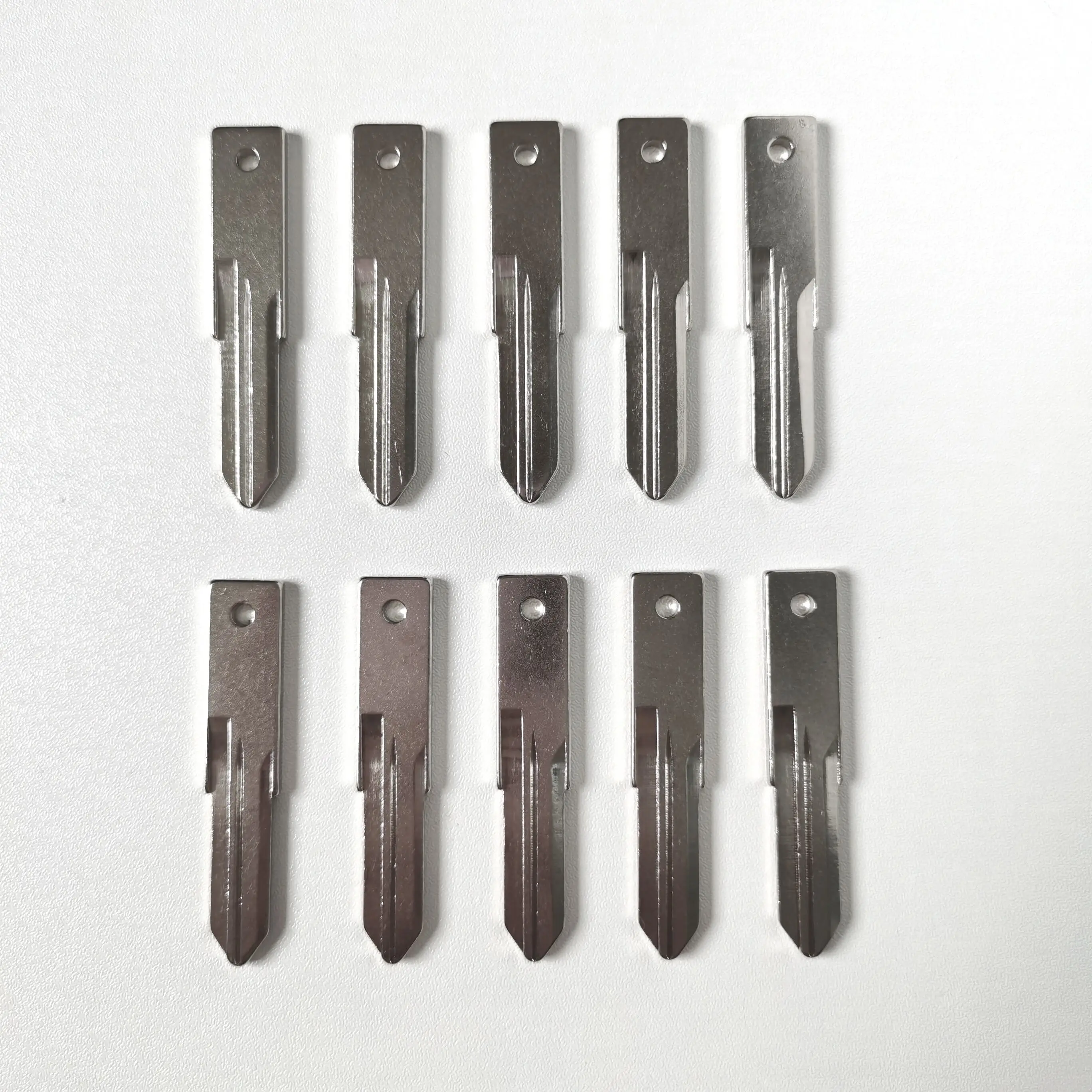 VAC102 Uncut Key Blade For Renault Key Shell Blank Replacement Flip Folding Remote Blade Blank 10 pieces