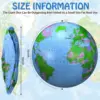 16 Inch Inflatable Globe Blow up World Globe Summer Outdoor PVC Beach Ball for Kids School Classroom Geography Party Supplies 5