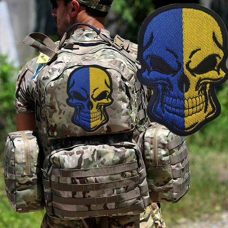 Ukraine PVC embroidered patch Ukrainian flag Shield shape Badge Tactical Hook  loop patch Backpack Hat Clothing Military patch - AliExpress