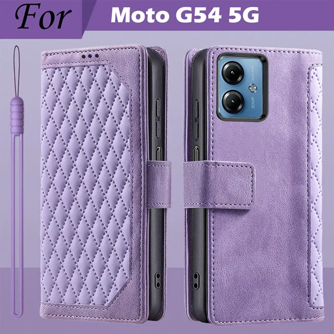 Luxury Leather Flip Wallet Case with Card Holder and Stand