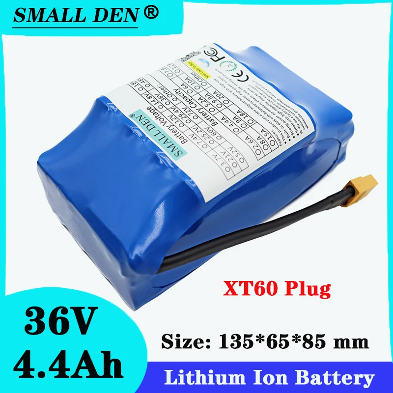36V 4400mAh 18650 lithium battery pack Balance car 10S2P built-in BMS high power |