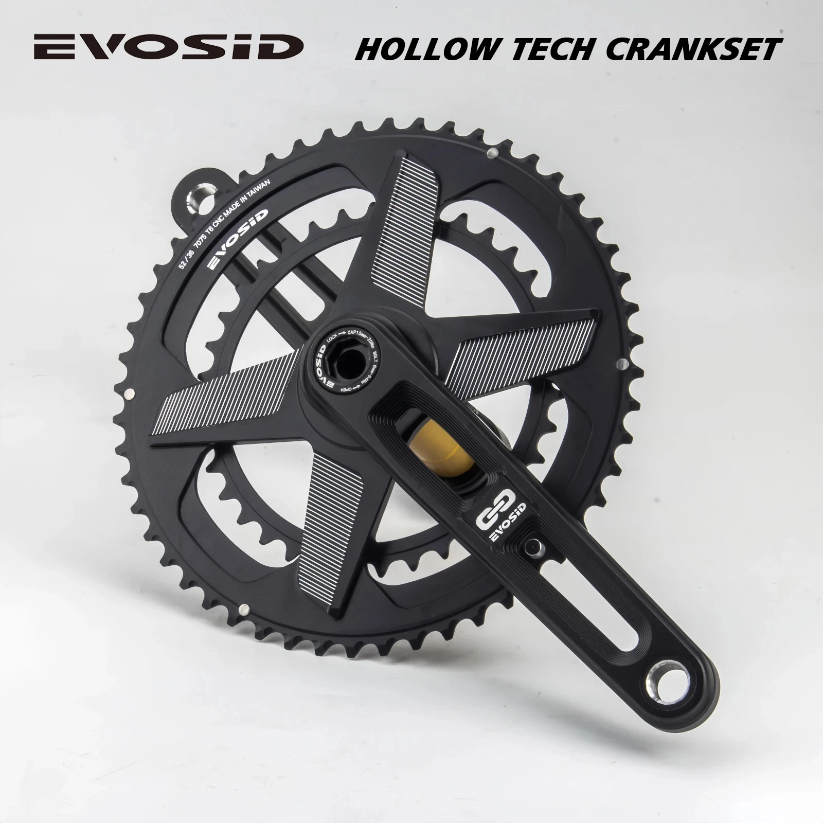 EVOSID platos y bielas ultraligeros para bicicleta de carretera 2x12S evosid-platos-y-bielas-ultraligeros-para-bicicleta-de-carretera-2x12s