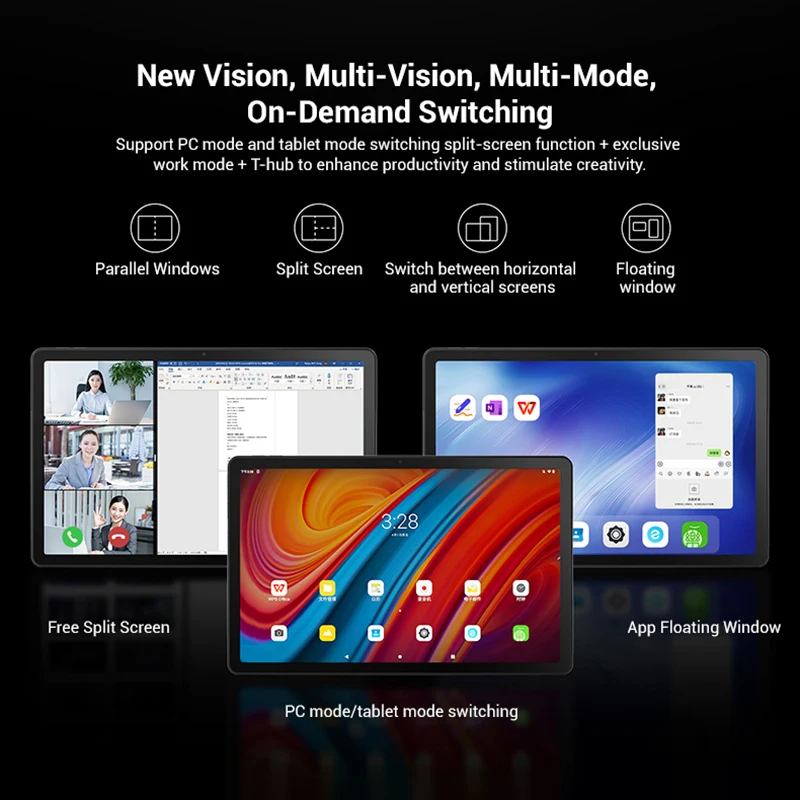 Original Lenovo Qitian K10 Pro Tablet 10.6" TB223FC Android 13 Tablet PC 4GB 128GB MediaTek G80 Pads 7700mAh Multi-language 4