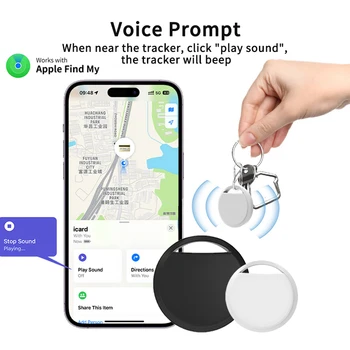 Il mini localizzatore GPS Bluetooth intelligente funziona con Trova la mia APP ITag Dispositivo di promemoria anti-smarrimento Localizzatore nominale MFI Chiave per auto Pet Kids Finder