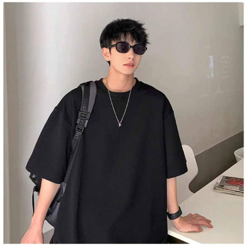 2023 New Summer Short Sleeve Set Men's Sports Leisure Fashion Top Pants Loose T-shirt Fashion Shorts H0002