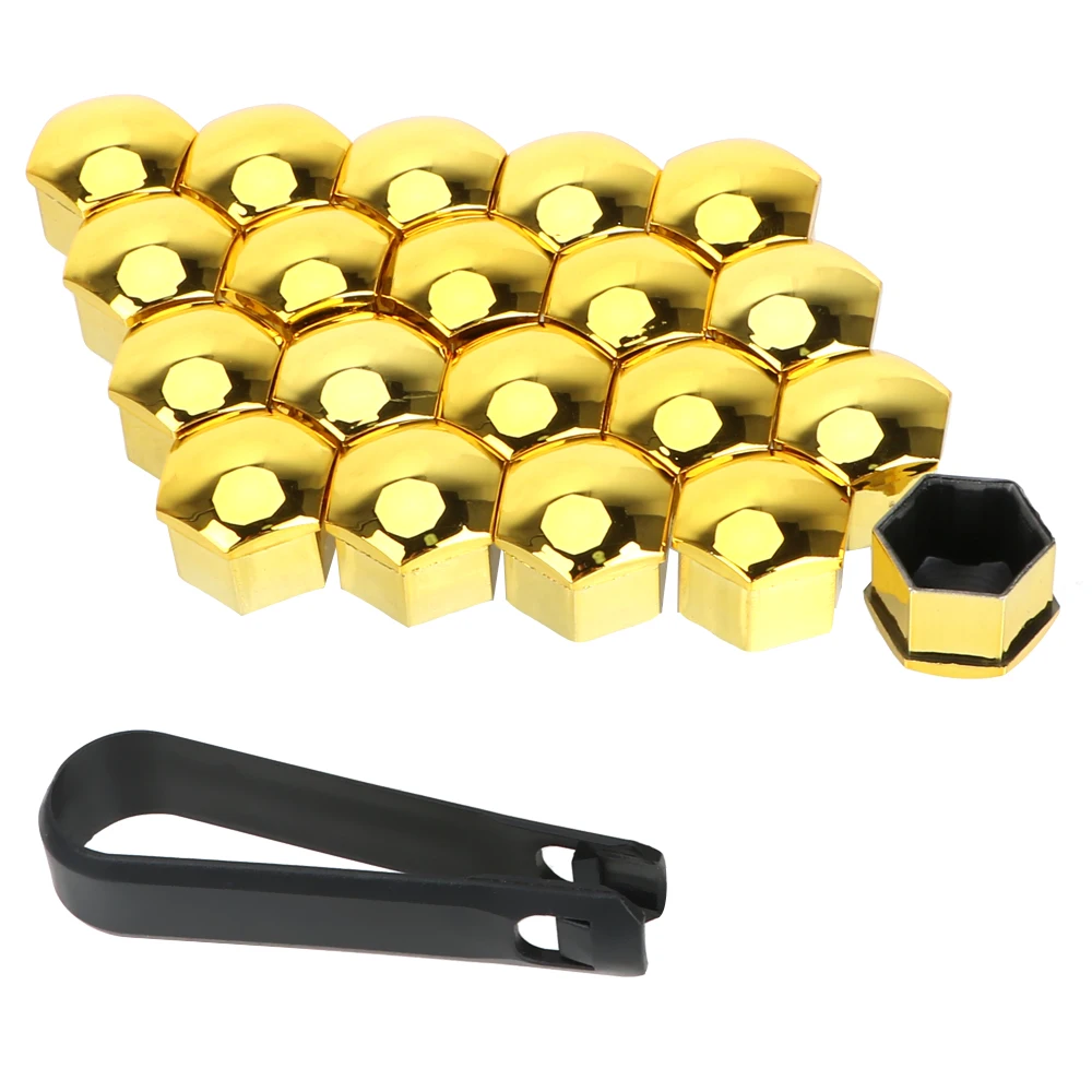 

Auto Hub Screw Cover Car Wheel Nut Caps Auto Trim Tyre Nut Bolt Protection Covers Caps Exterior Decoration 17mm/19mm 20 Pieces