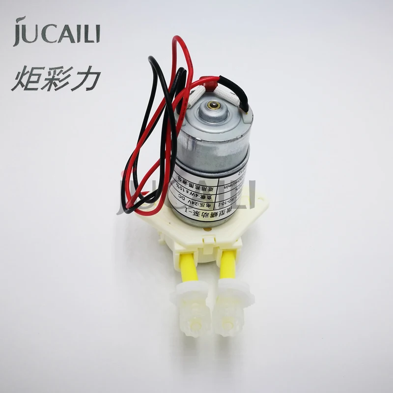 JCL New JYY Peristaltic Ink Pump for Xuli Human Allwin Challenger Solvent Printer 4W 50-60ml/Min 100-130ml/Min high quality myjet ink pump 24v 119ml min for large format myjet solvent printer