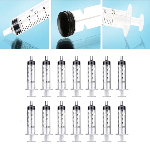 재사용 가능한 플라스틱 주사기, 영양분 무균 측정용, 수경법 주방용 도구, 1-10ml, 2-20 개 5