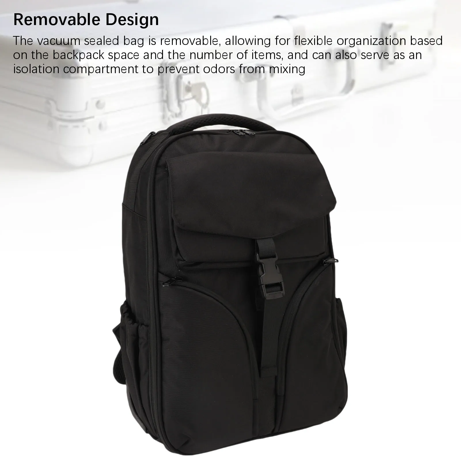 Trolley Backpack with Wheels Vacuum Compression 30L Large Capacity Water Proof Shoulder Bag for Travel Business Trip - Image 5