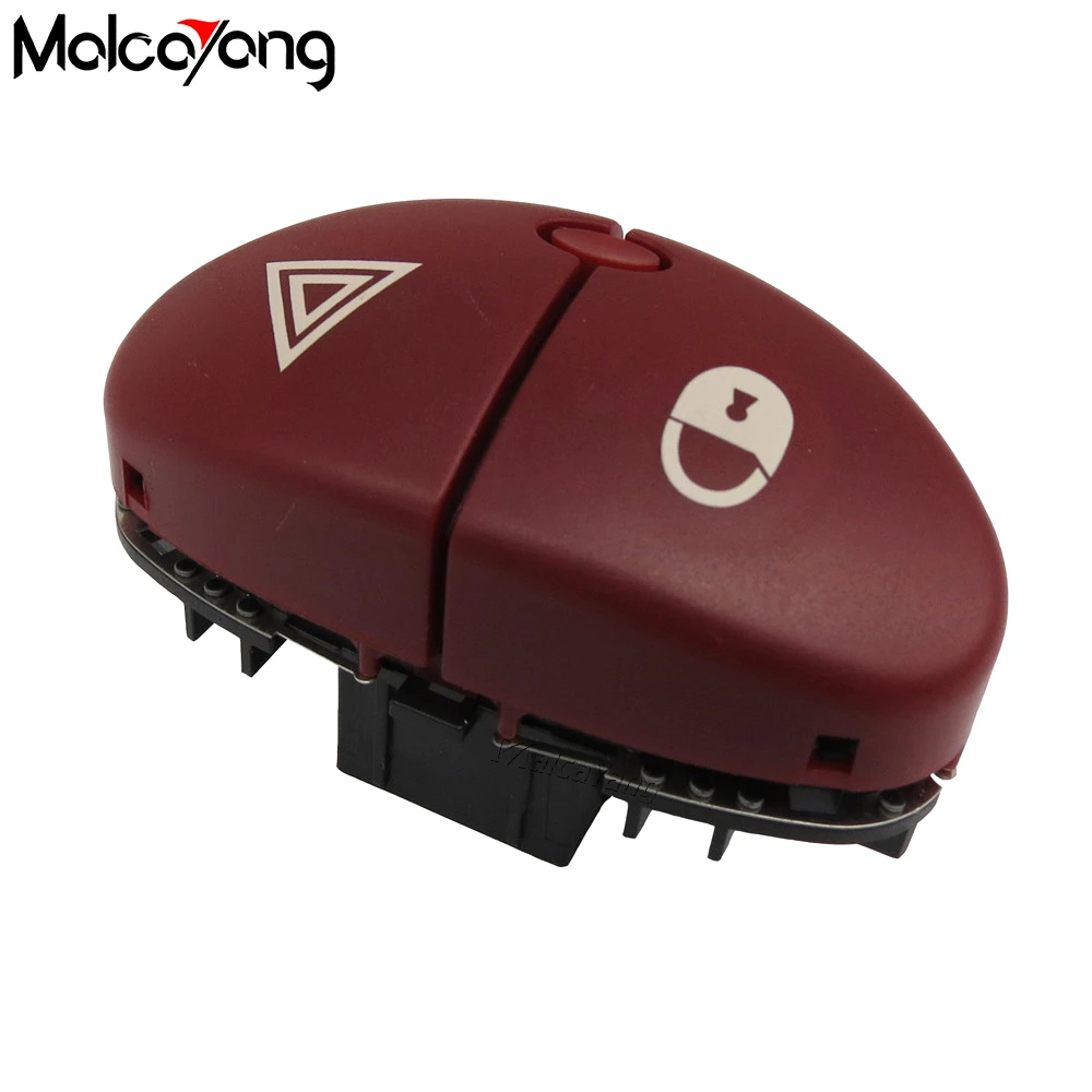 Interruttore Luce Pericolo Per Peugeot 206 207 E Citroën C2 | Pulsante Lampeggiatore Di Emergenza, Ricambio OEM 6554L0
