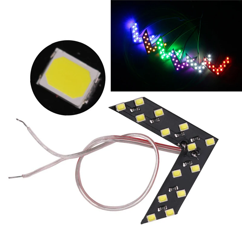 

1pc Car LED Turn Signal Light Rear View Mirror Arrow Panels Indicator Light Rearview Mirror Signal Bulb 12V 14 SMD Car Lights