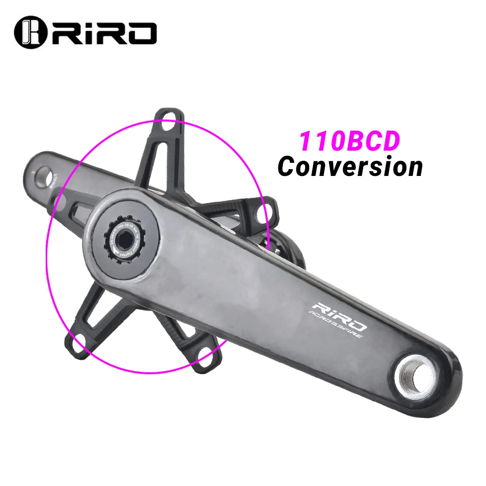 RIRO カーボンファイバーロード自転車クランクセット 165/170