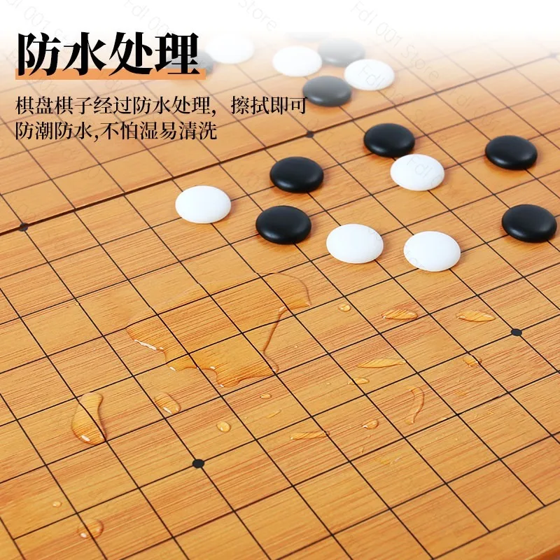 Set da Backgammon a 19 Vie con Scacchiera Bianca e Nera per Pensiero Strategico e Competizioni Divertenti - immagine 3