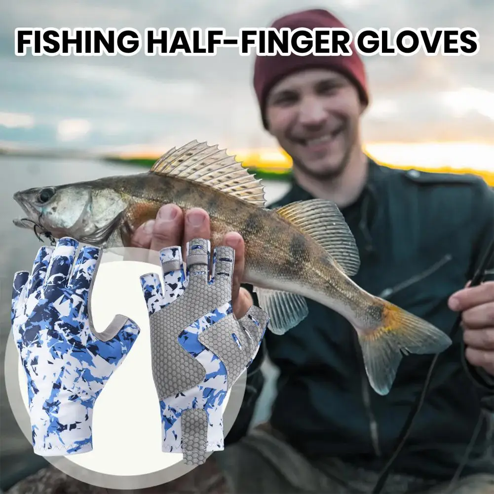 

Перчатки для вождения, высокоэластичные УФ-стойкие рыболовные перчатки для защиты от солнца, износостойкие Супермягкие уличные принадлежности для кемпинга