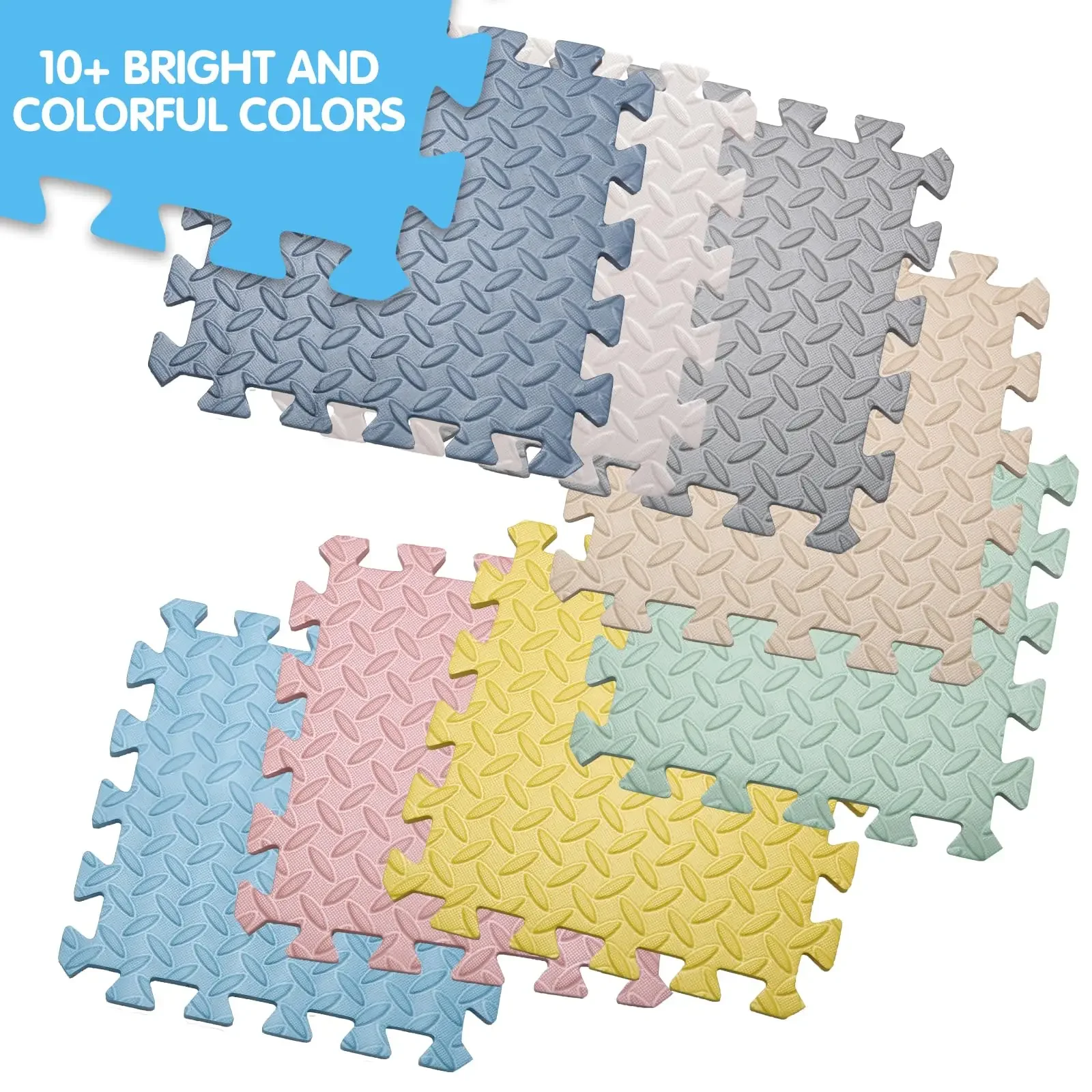 Colorful Eva Foam Puzzle Mat for Baby Anti-Slip Gym Floor Mat for Workout Home Interlocking Foam Play Rugs Bedroom 4-20Pcs sports gym mat floor mat plush play mat non slip carpet kids carpet