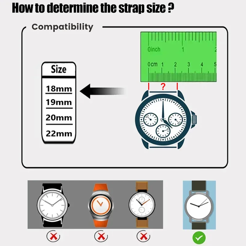 Versatile Milanese Loop Metal Strap - 18mm, 20mm, 22mm Adjustable Band Bracelet