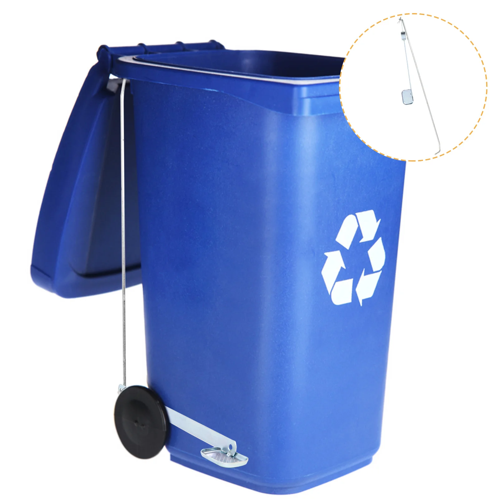 대형 쓰레기통 페달 금속 발 작동식 메커니즘, 핸즈프리 쓰레기통, 실내외 교체 부품