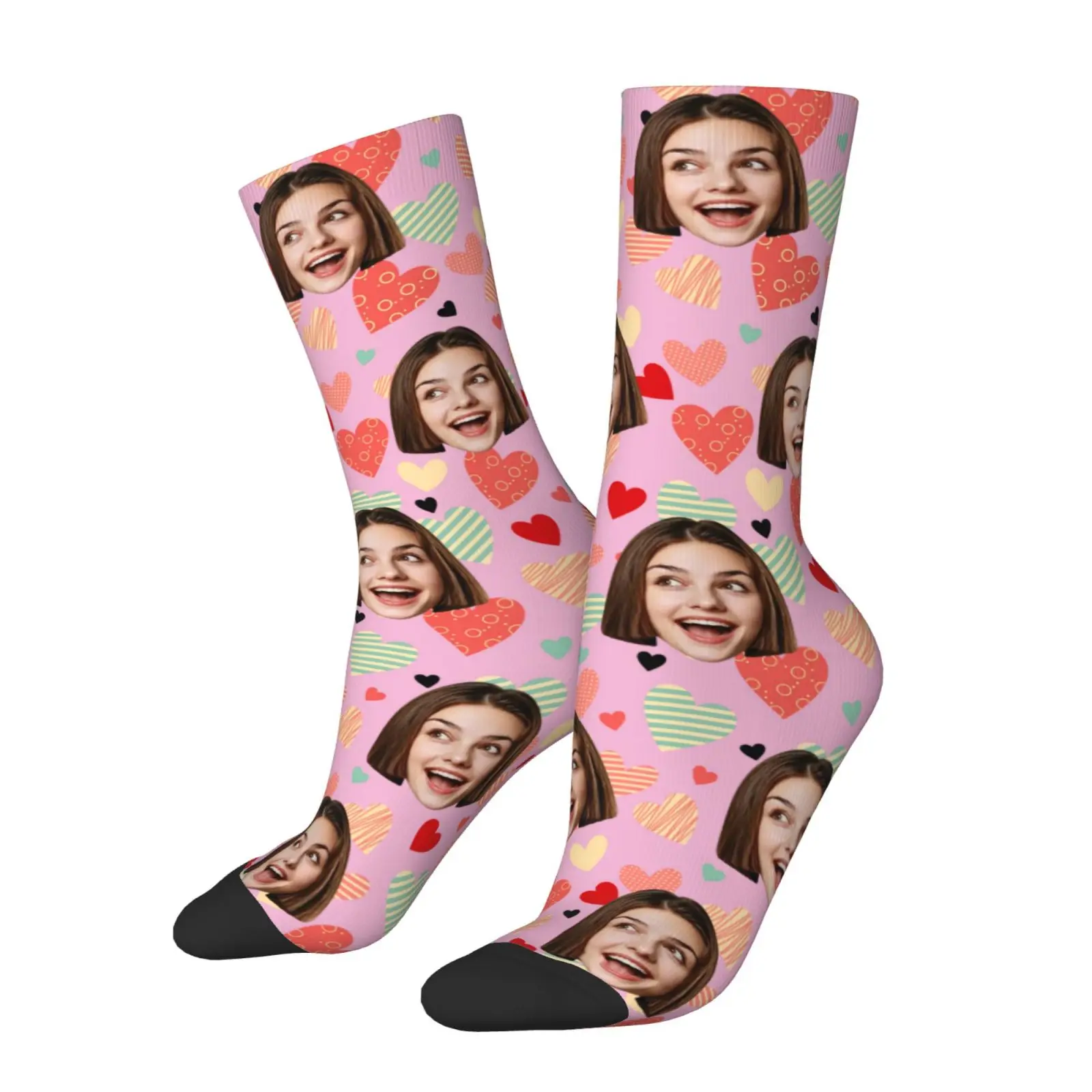 Personalized Funny Face Socks with Your Photo - Unique Gift
